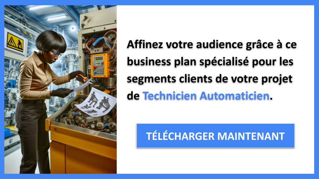 Exemple Business Plan pour Technicien Automaticien - Segments Clients Technicien Automaticien- CTA2