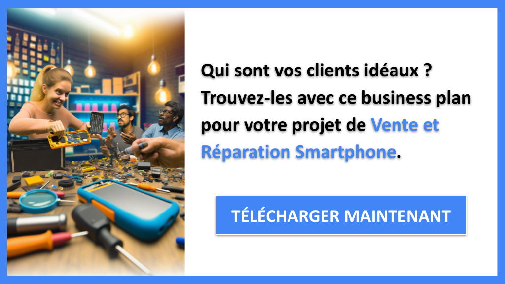 Exemple Business Plan pour Vente et Réparation Smartphone - Segments Clients Vente et Réparation Smartphone- CTA1