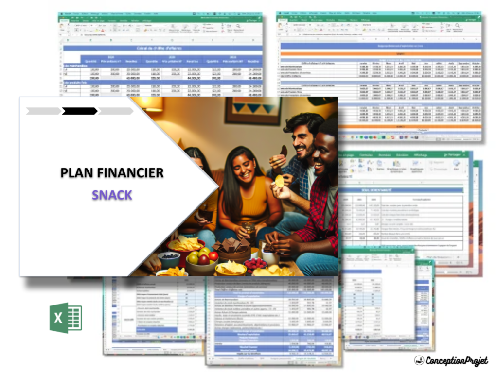 Plan financier pour snack 2 Snack Plan financier Exemple Cover