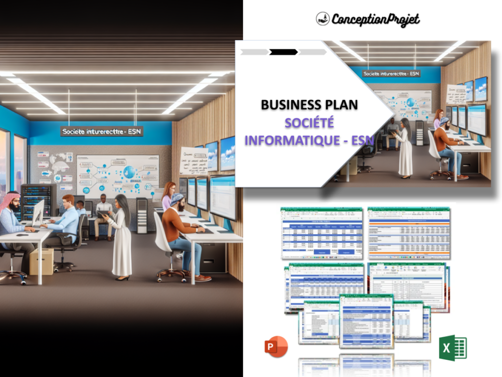 Societe informatique ESN Business Plan Exemple Cover