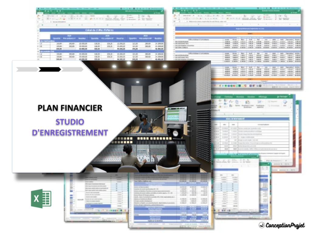 Studio d Enregistrement Plan financier Exemple Cover