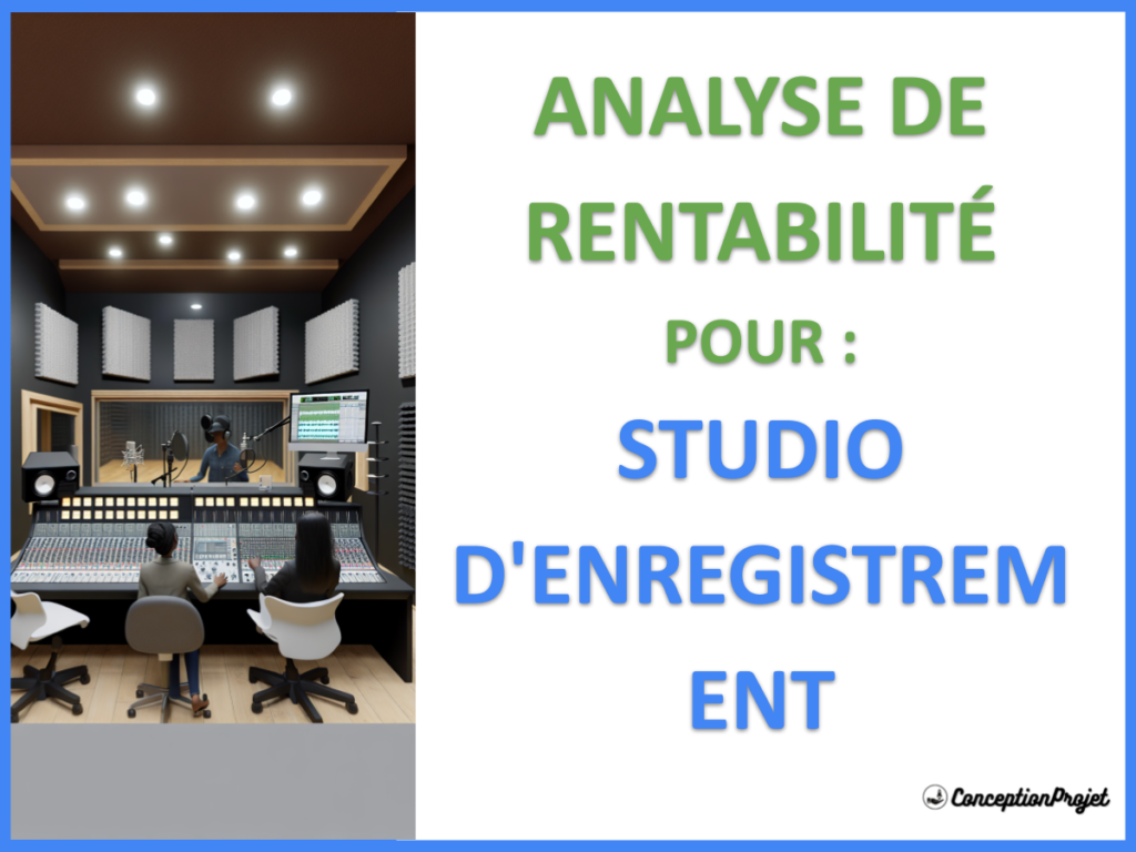 Studio d Enregistrement Revenus Rentabilite Cover