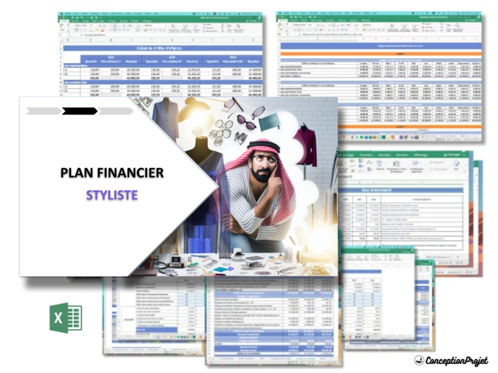 Styliste Plan financier Exemple Cover