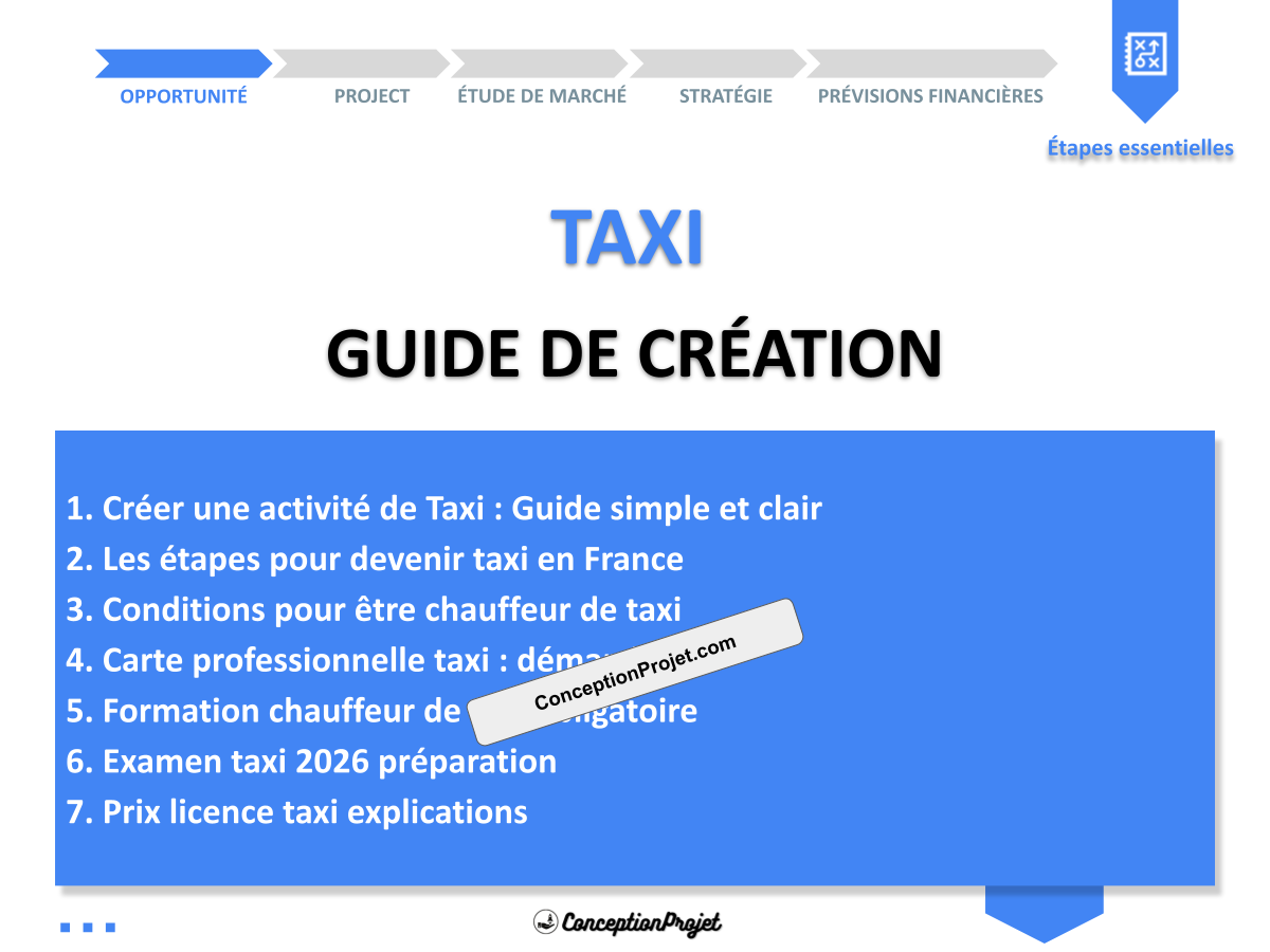 Créer une activité de Taxi : Guide simple et clair Créer une activité de Taxi : Guide simple et clair