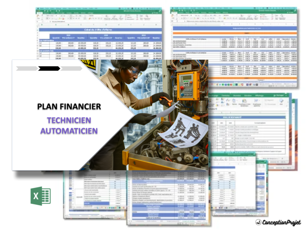 Technicien Automaticien Plan financier Exemple Cover