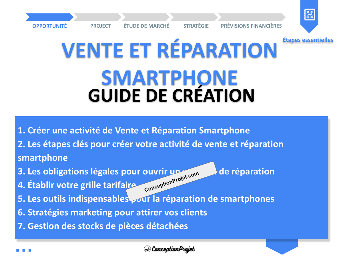 Créer une activité de Vente et Réparation Smartphone : Guide simple et clair Créer une activité de Vente et Réparation Smartphone : Guide simple et clair