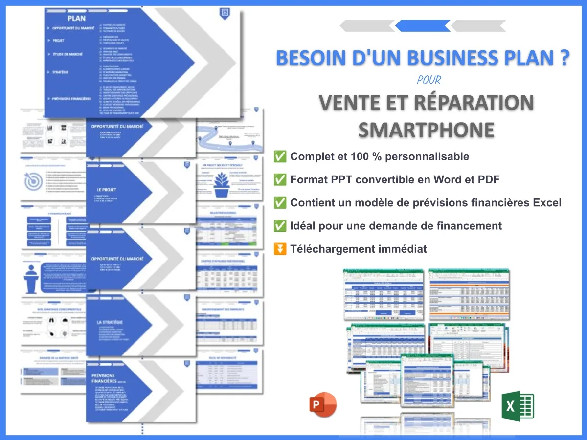 Besoin d'un business plan pour Vente et Réparation Smartphone - Vente et Réparation Smartphone Guide de Création