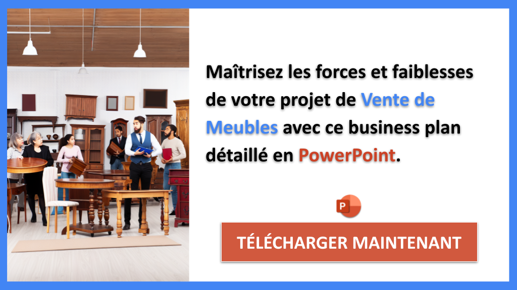 Exemple Business Plan pour Vente de Meubles - Analyse SWOT Vente de Meubles- CTA2