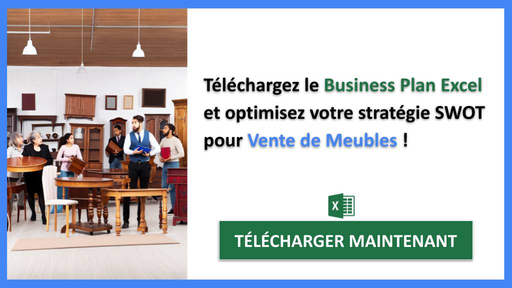 Exemple Business Plan pour Vente de Meubles - Analyse SWOT Vente de Meubles- CTA3