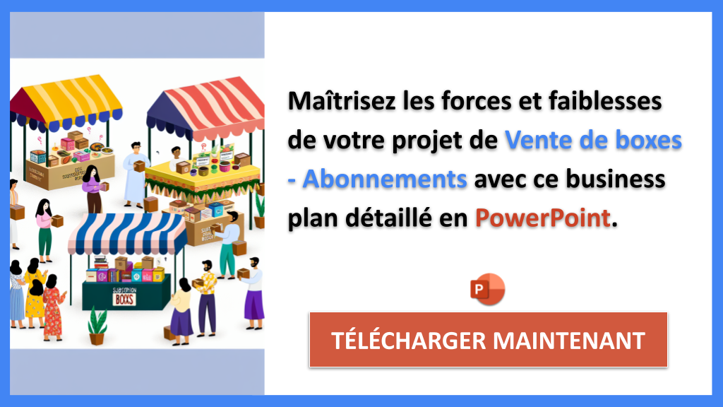 Exemple Business Plan pour Vente de boxes - Abonnements - Analyse SWOT Vente de boxes - Abonnements- CTA2