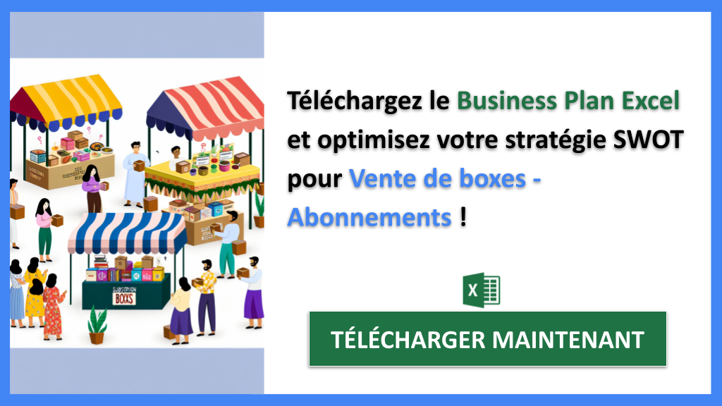 Exemple Business Plan pour Vente de boxes - Abonnements - Analyse SWOT Vente de boxes - Abonnements- CTA3