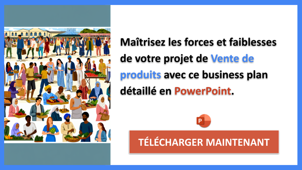 Exemple Business Plan pour Vente de produits - Analyse SWOT Vente de produits- CTA2