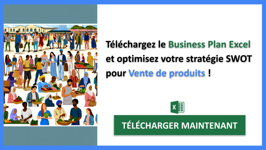 Exemple Business Plan pour Vente de produits - Analyse SWOT Vente de produits- CTA3