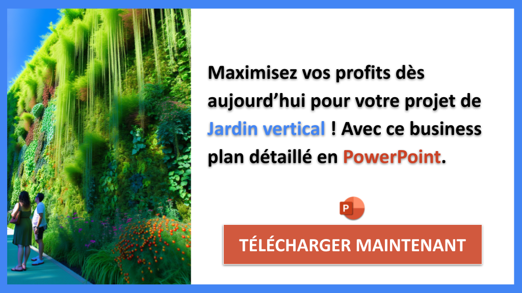 Exemple Business Plan pour Jardin vertical - Jardin vertical Revenus Rentabilité- CTA3