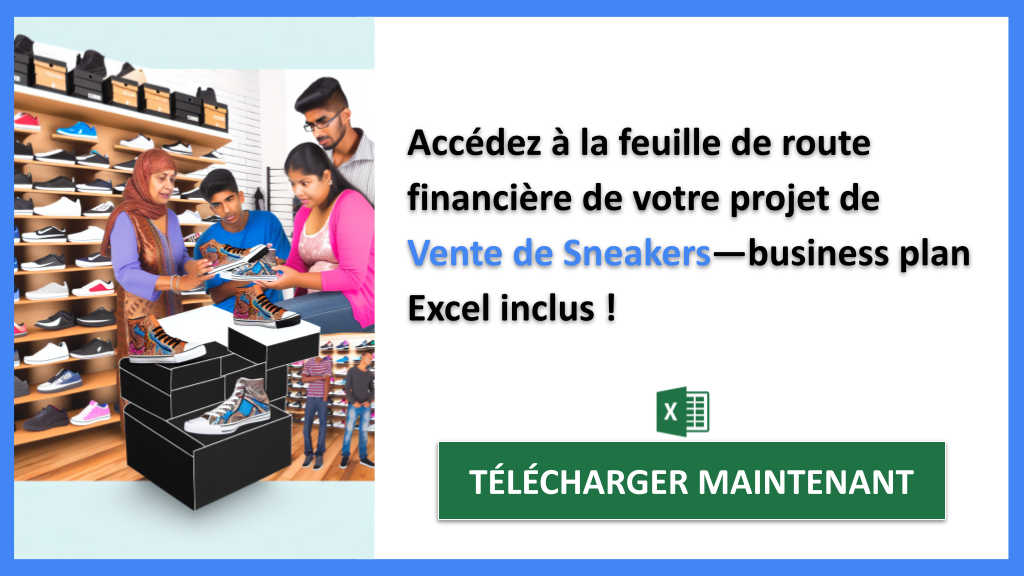 Exemple Business Plan pour Vente de Sneakers - Vente de Sneakers Revenus Rentabilité- CTA2