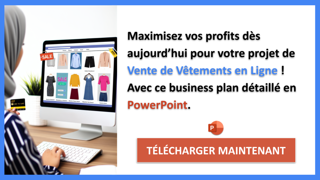 Exemple Business Plan pour Vente de Vêtements en Ligne - Vente de Vêtements en Ligne Revenus Rentabilité- CTA3