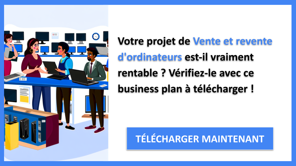 Exemple Business Plan pour Vente et revente d'ordinateurs - Vente et revente d'ordinateurs Revenus Rentabilité- CTA1