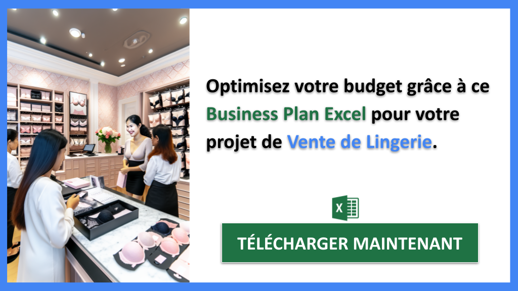 Exemple Business Plan pour Vente de Lingerie - Coût Vente de lingerie- CTA2