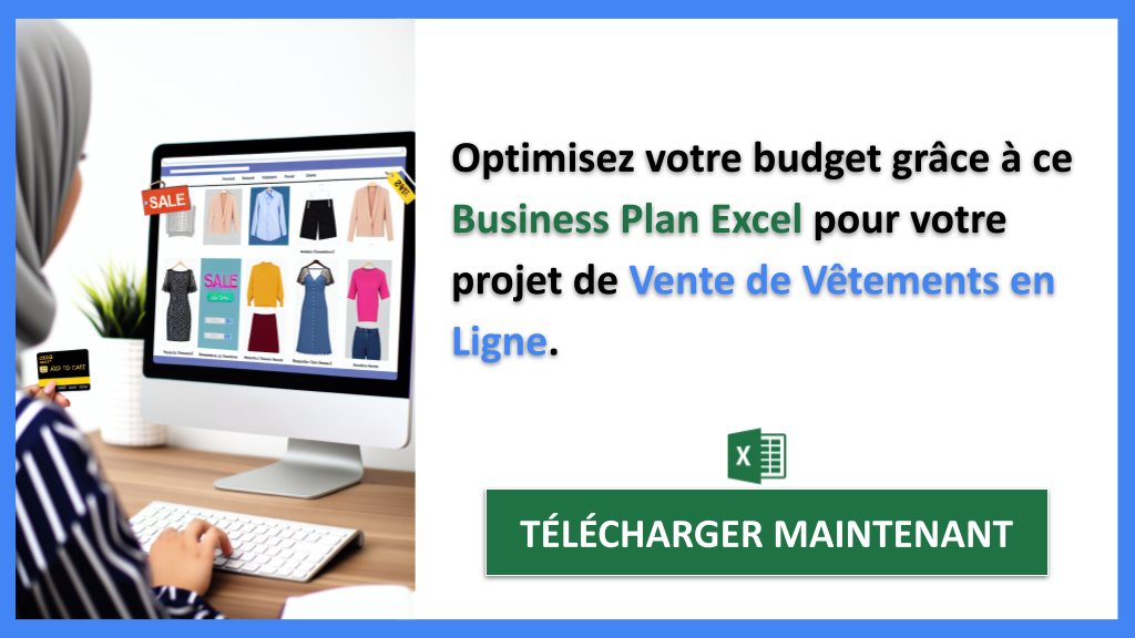 Exemple Business Plan pour Vente de Vêtements en Ligne - Coût Vente de vetements en ligne- CTA2