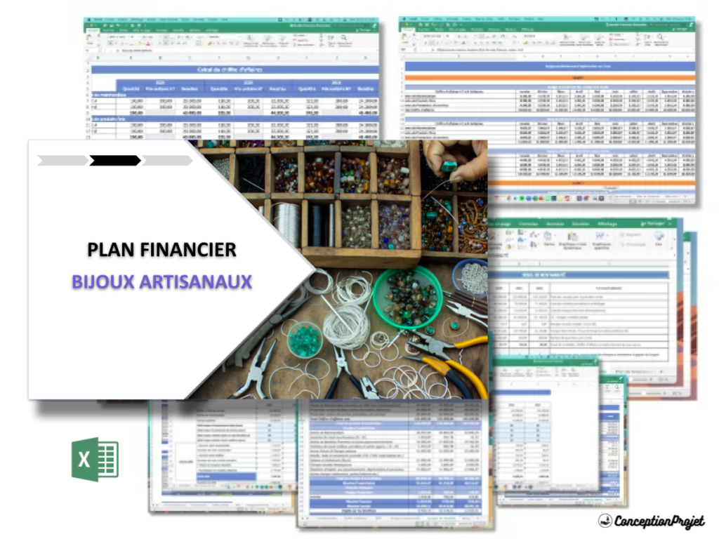 Bijoux artisanaux Plan financier Exemple Cover