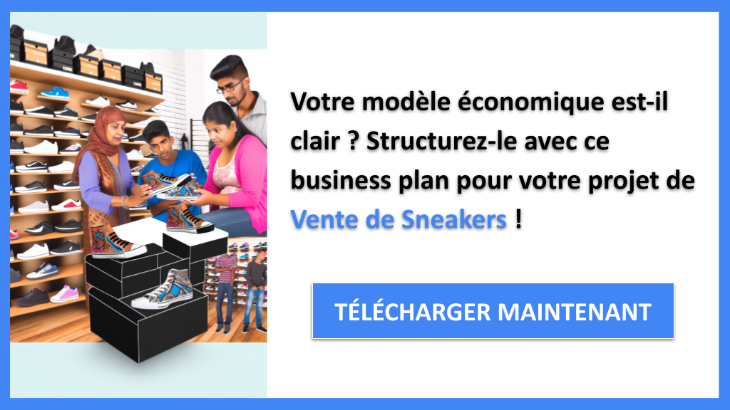 Exemple Business Plan pour Vente de Sneakers - Vente de Sneakers Business Model Canvas- CTA1