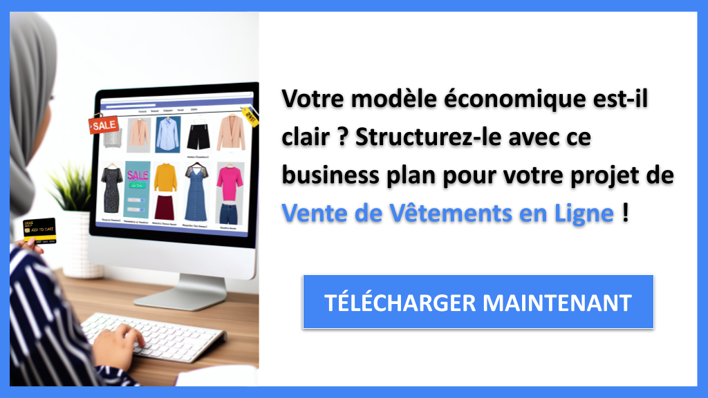 Exemple Business Plan pour Vente de Vêtements en Ligne - Vente de Vêtements en Ligne Business Model Canvas- CTA1