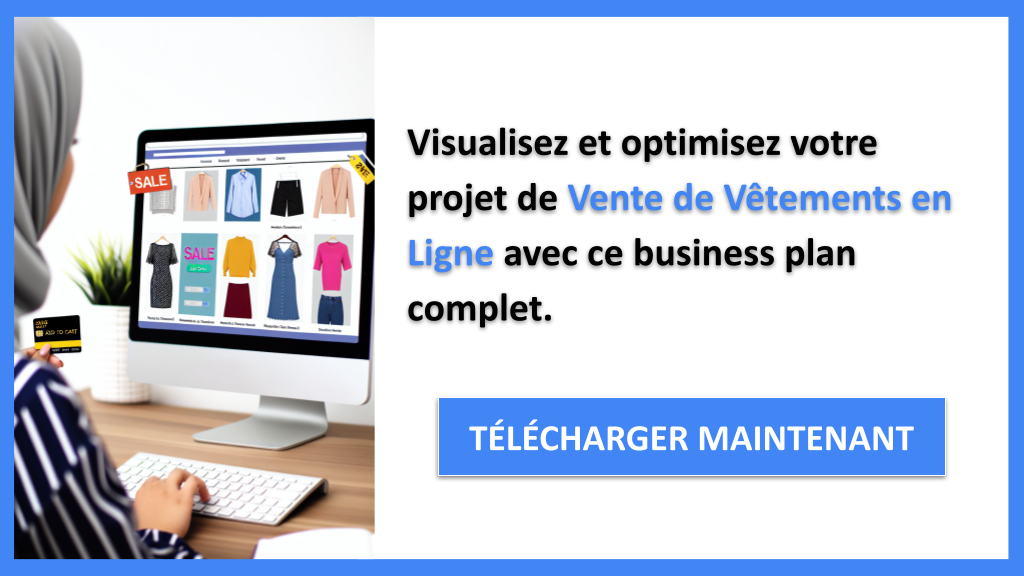 Exemple Business Plan pour Vente de Vêtements en Ligne - Vente de Vêtements en Ligne Business Model Canvas- CTA3