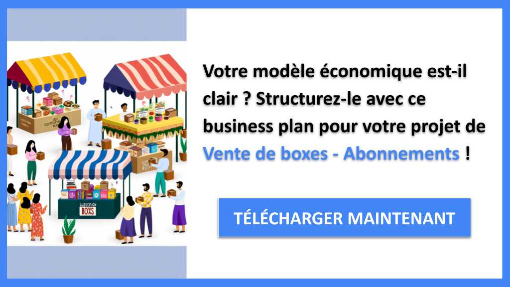 Exemple Business Plan pour Vente de boxes - Abonnements - Vente de boxes - Abonnements Business Model Canvas- CTA1