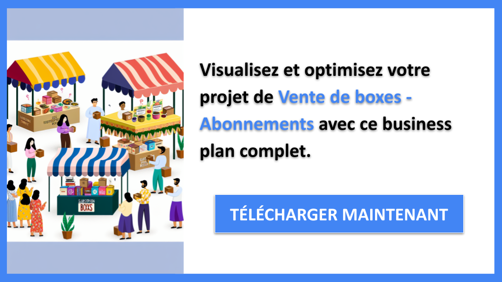 Exemple Business Plan pour Vente de boxes - Abonnements - Vente de boxes - Abonnements Business Model Canvas- CTA3