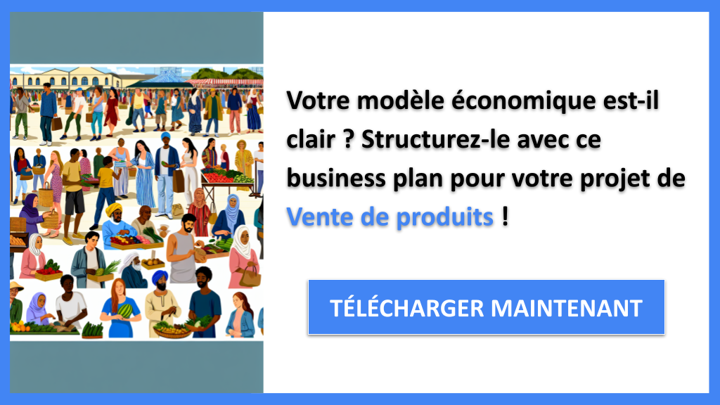 Exemple Business Plan pour Vente de produits - Vente de produits Business Model Canvas- CTA1