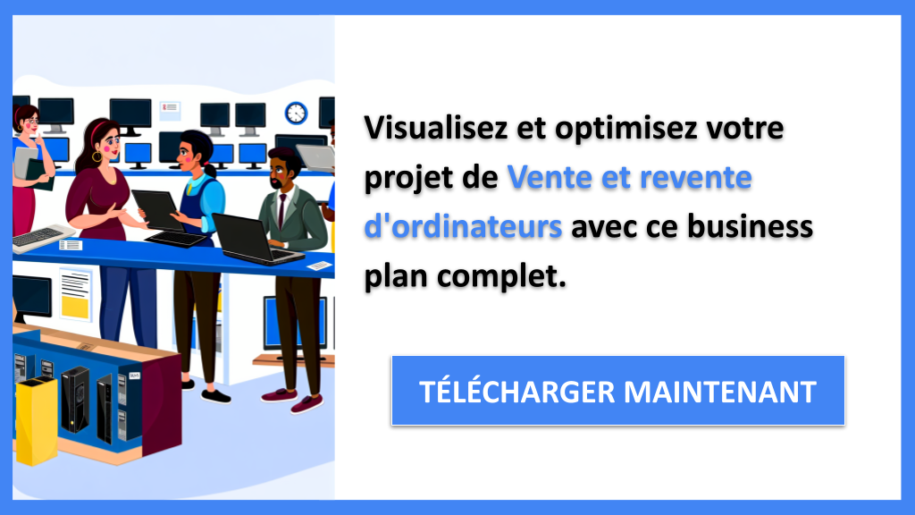 Exemple Business Plan pour Vente et revente d'ordinateurs - Vente et revente d'ordinateurs Business Model Canvas- CTA3