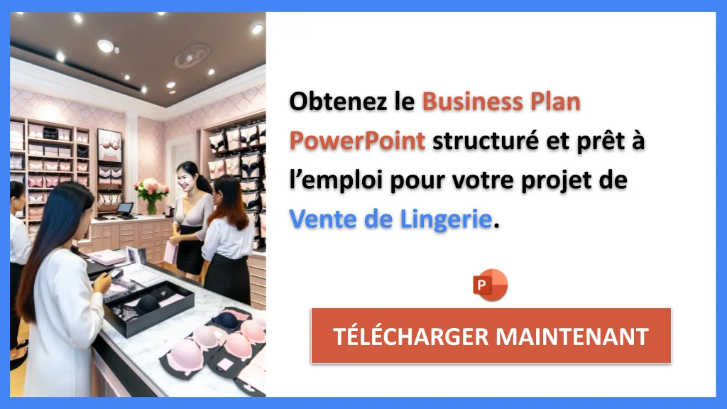 Exemple Business Plan pour Vente de Lingerie - Vente de Lingerie Business Plan Exemple- CTA2