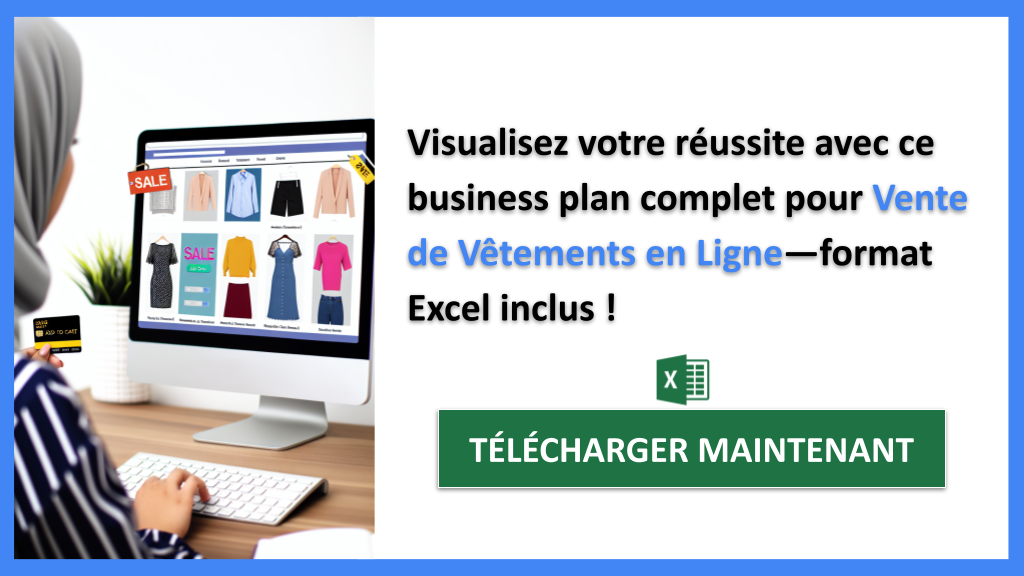 Exemple Business Plan pour Vente de Vêtements en Ligne - Vente de Vêtements en Ligne Business Plan Exemple- CTA3