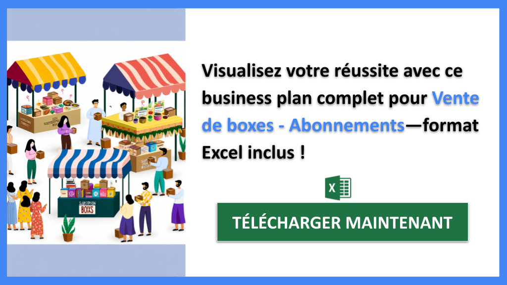 Exemple Business Plan pour Vente de boxes - Abonnements - Vente de boxes Business Plan Exemple- CTA3