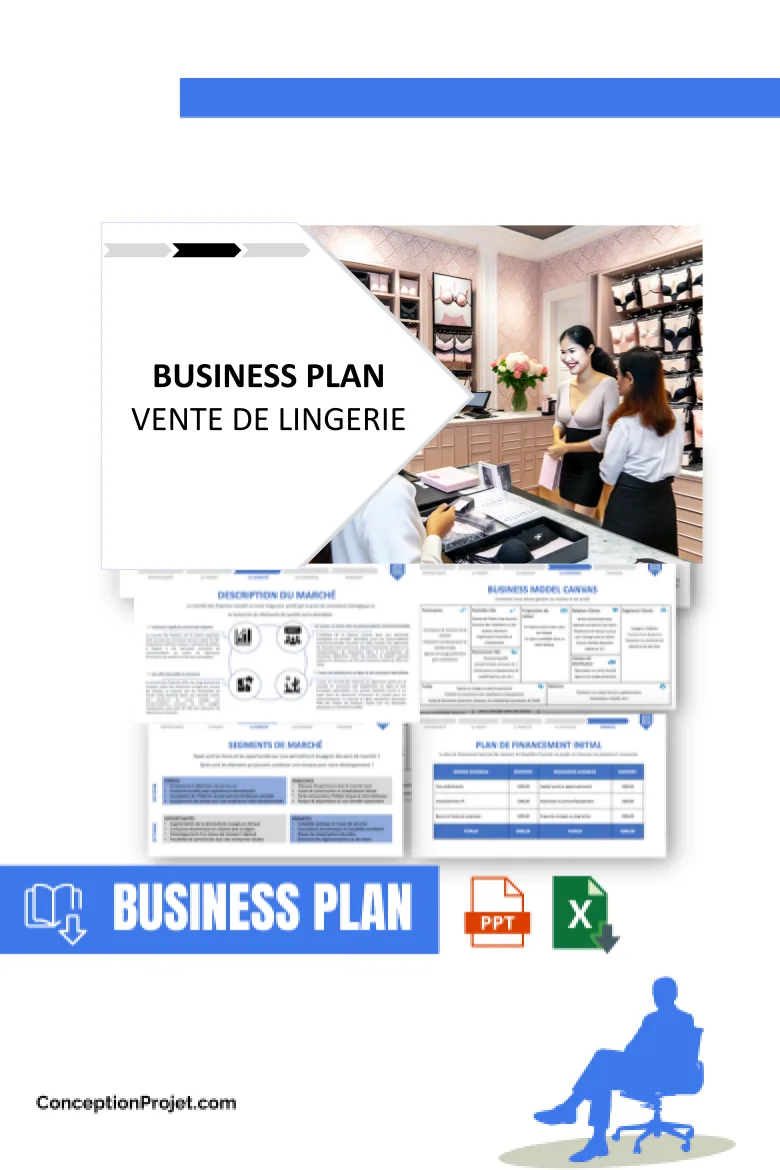 Business Plan pour Vente de Lingerie - Segments Clients Vente de Lingerie