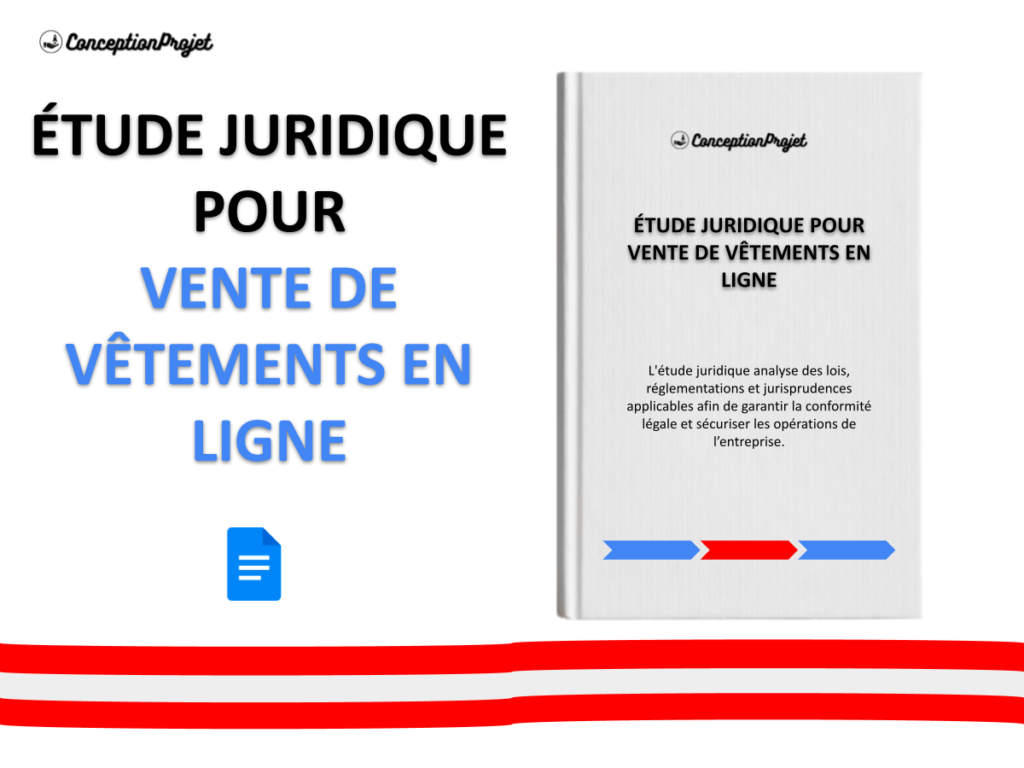 Etude Juridique Vente de Vetements en Ligne Cover