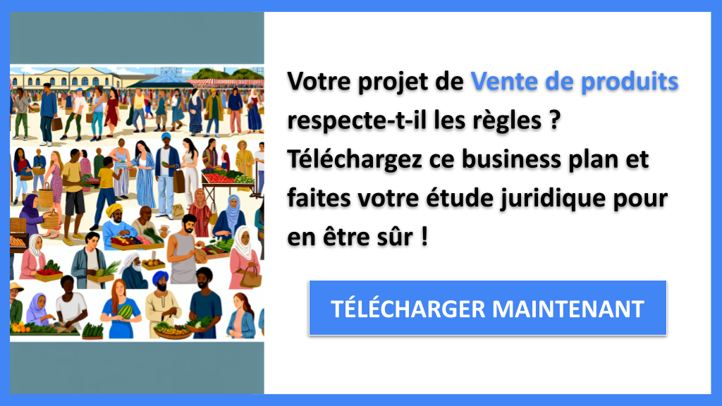 Exemple Business Plan pour Vente de produits - Étude Juridique Vente de produits- CTA1
