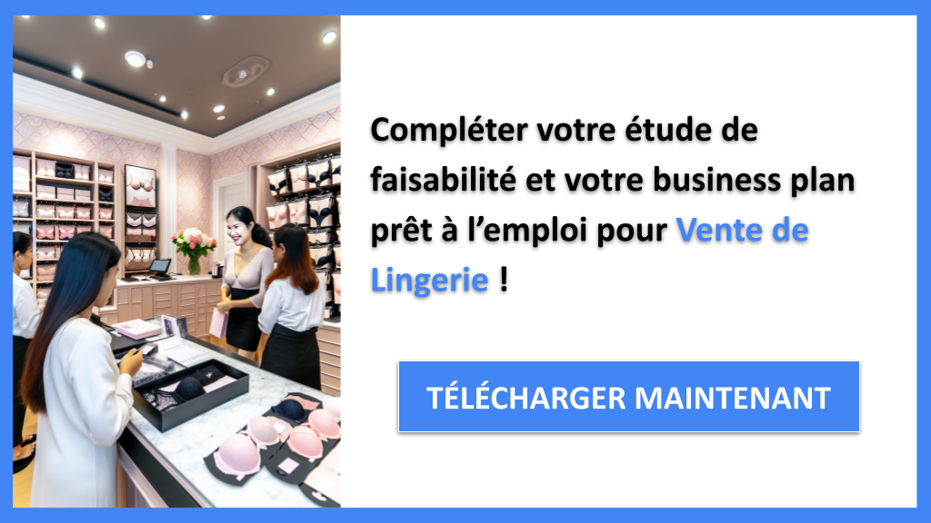 Exemple Business Plan pour Vente de Lingerie - Étude Faisabilité Vente de Lingerie- CTA3