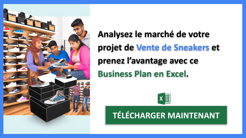 Exemple Business Plan pour Vente de Sneakers - Étude de la Concurrence Vente de Sneakers- CTA2