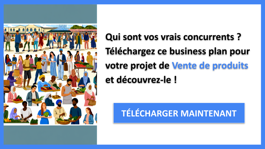 Exemple Business Plan pour Vente de produits - Étude de la Concurrence Vente de produits- CTA1