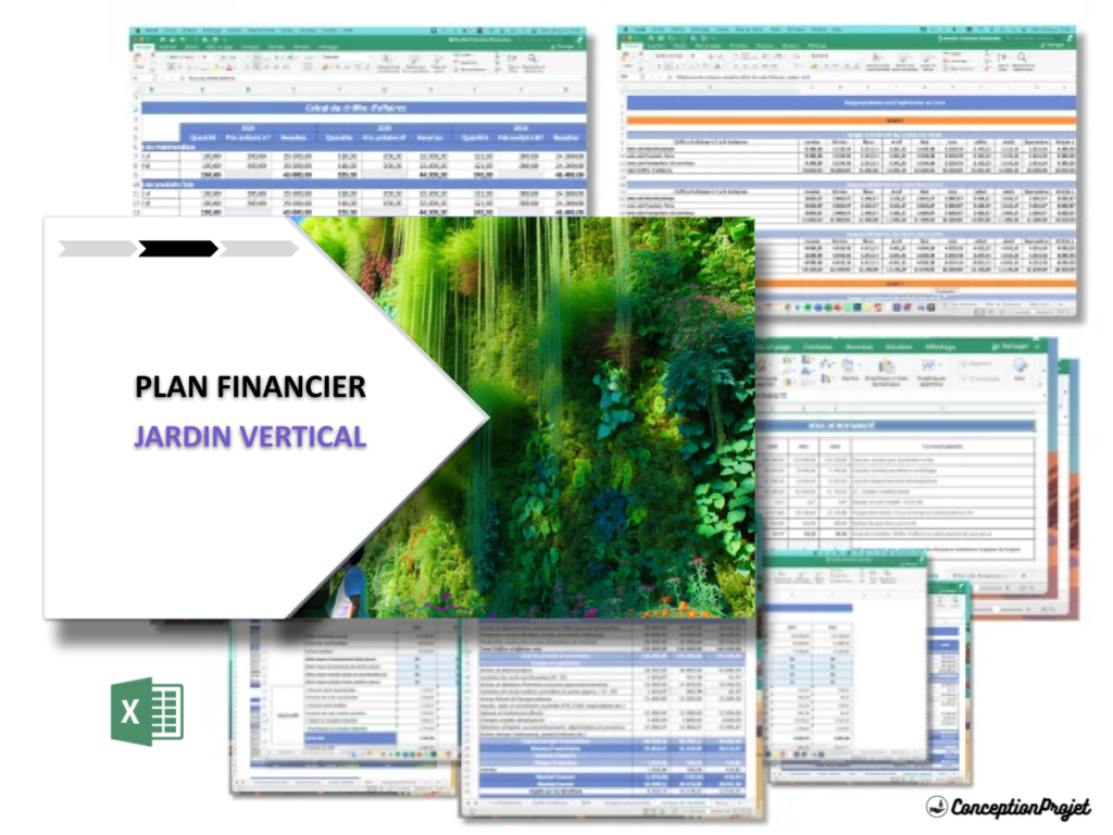 Jardin vertical Plan financier Exemple Cover