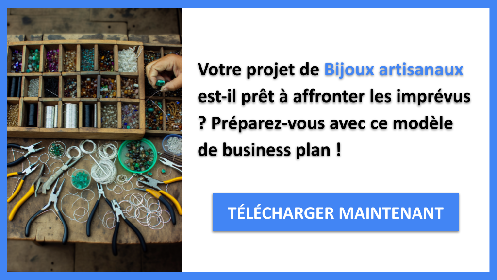 Exemple Business Plan pour Bijoux artisanaux - Gestion des Risques Bijoux artisanaux- CTA1
