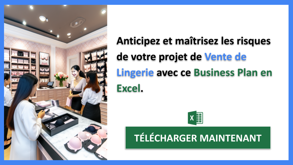 Exemple Business Plan pour Vente de Lingerie - Gestion des Risques Vente de Lingerie- CTA2
