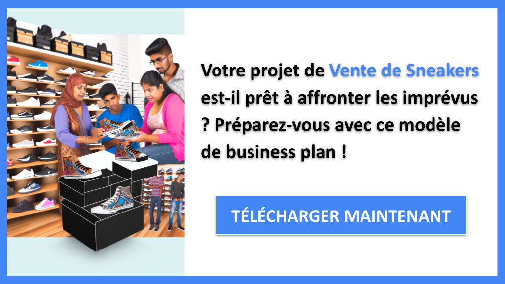 Exemple Business Plan pour Vente de Sneakers - Gestion des Risques Vente de Sneakers- CTA1