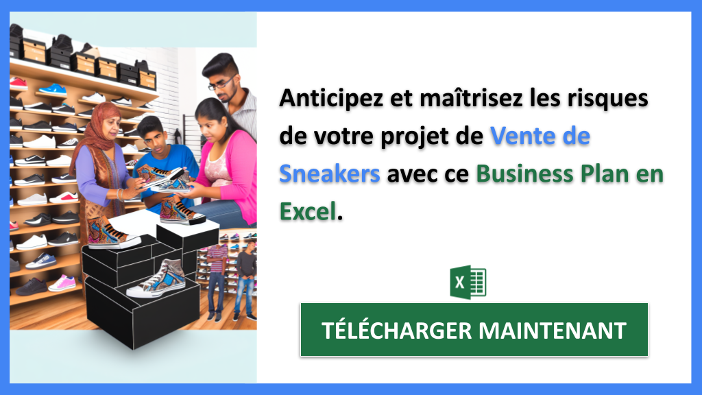 Exemple Business Plan pour Vente de Sneakers - Gestion des Risques Vente de Sneakers- CTA2