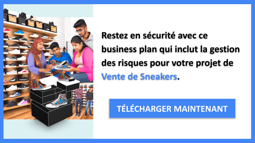 Exemple Business Plan pour Vente de Sneakers - Gestion des Risques Vente de Sneakers- CTA3