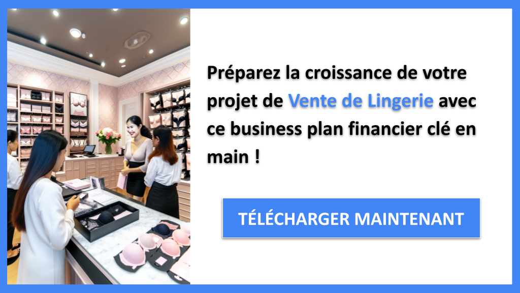 Exemple Business Plan pour Vente de Lingerie - Vente de Lingerie Plan financier Exemple- CTA3