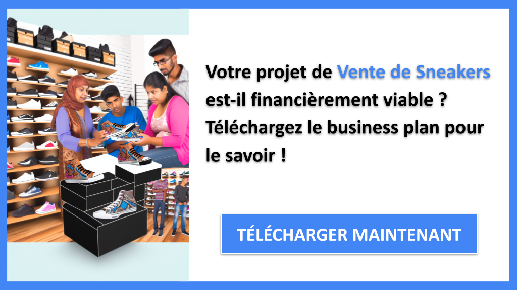 Exemple Business Plan pour Vente de Sneakers - Vente de Sneakers Plan financier Exemple- CTA1