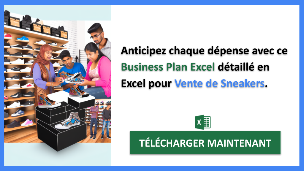 Exemple Business Plan pour Vente de Sneakers - Vente de Sneakers Plan financier Exemple- CTA2
