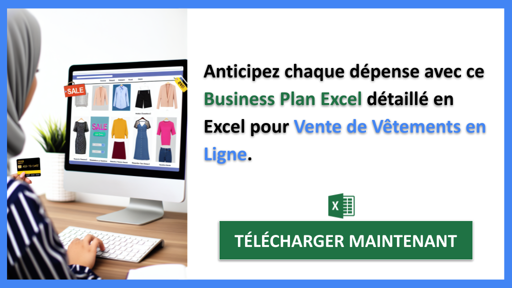 Plan financier pour vente de vêtements en ligne 7 Exemple Business Plan pour Vente de Vêtements en Ligne - Vente de Vêtements en Ligne Plan financier Exemple- CTA2